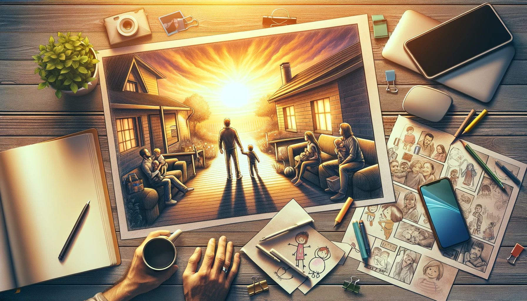Illustration accompanying Fathers’ Rights in the Digital Age: Adapting Advocacy for Modern Challenges